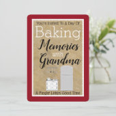 ベーキングメモリーズウィズ祖母招待状 招待状 (スタンド正面)