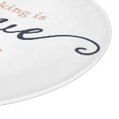 ベーキングモダンは愛で作った食用パーソナライズされた カッティングボード (角)