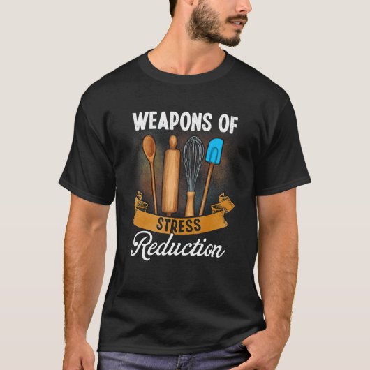ベーキングユーモアストレス削減ベーキングLo Tシャツ (正面)