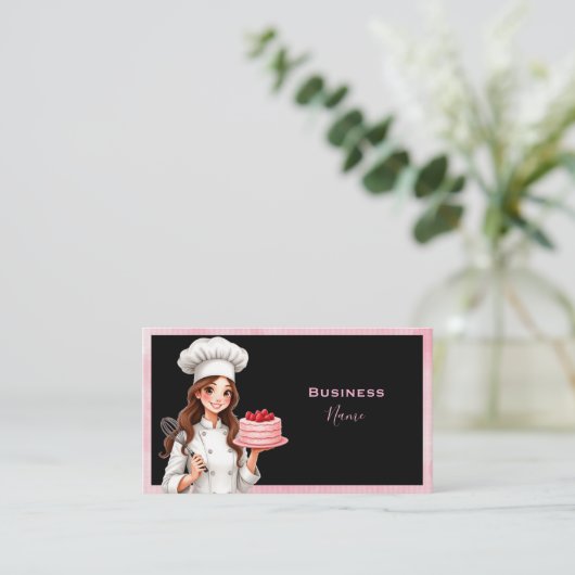 ベーキングレディ 名刺 (スタンド正面)