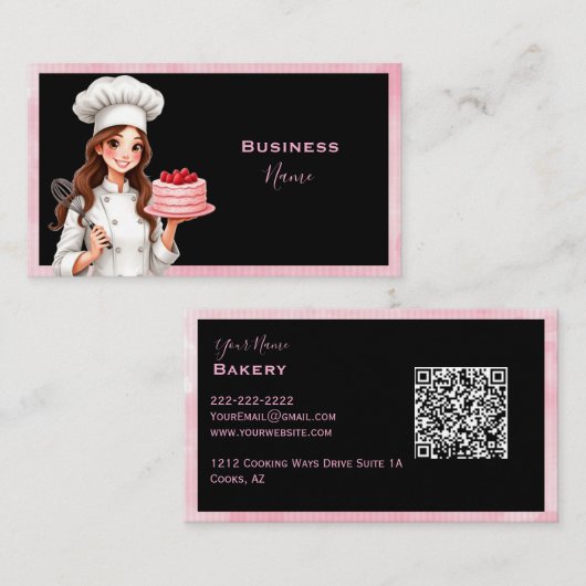 ベーキングレディ 名刺 (正面/裏面)