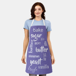 ベーキングワーズダスティパープルエプロン エプロン