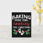 ベーキング以上のクッキーこのクリスマスバー カード (黄色い花)