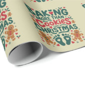 ベーキング以上のクッキーこのクリスマス妊娠 ラッピングペーパー (ロールコーナー)