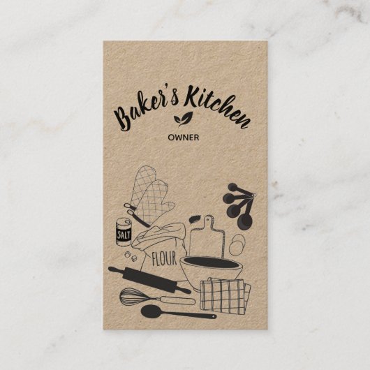 ベーキング会社名刺 名刺 (正面)