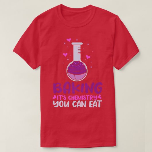 ベーキング化学よ食べ Tシャツ (デザイン正面)
