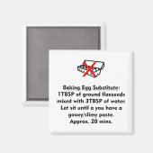 ベーキング卵代用 マグネット (正面/裏面)