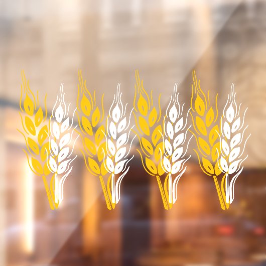 ベーキング又はカフェ業小麦穂装飾品 ウィンドウサイン (シート2)