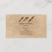 ベーキング及び料理器具ベーカリー名刺 名刺 (裏面)