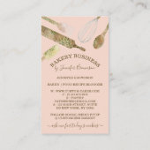 ベーキング器ケータリング調理師シェフ縦可愛 名刺 (裏面)