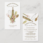 ベーキング器ケータリング調理師シェフ 名刺 (正面/裏面)