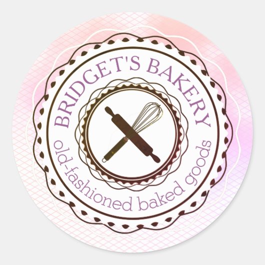 ベーキング器具がシールのキッチンからささやく ラウンドシール (正面)