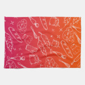 ベーキング器具とフードオレンジキッチンベイカー キッチンタオル (横)