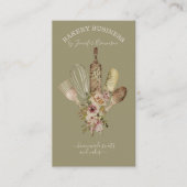 ベーキング器具ケータリング調理師シェフセージレトロ 名刺 (正面)