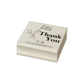 ベーキング器具サンキュービジネスネームベーカリー ラバースタンプ (スタンプ)