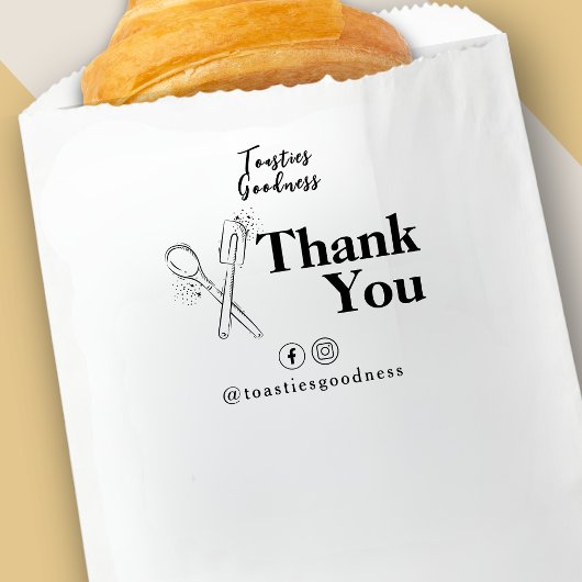 ベーキング器具サンキュービジネスネームベーカリー ラバースタンプ