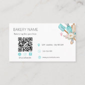 ベーキング器具フローラパティシシェフ名刺 名刺 (裏面)