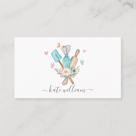 ベーキング器具フローラパティシシェフ名刺 名刺 (正面)