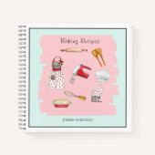 ベーキング器具ベーキングレシピ手帳 ノートブック (正面)