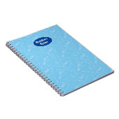 ベーキング器具具青色イラストレーションレシピ帳 ノートブック (右側)