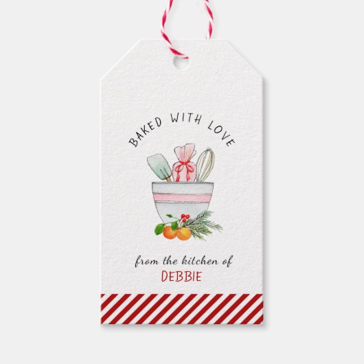 ベーキング器具 |ミキシングボウルホリデーベーカーズ ギフトタグ (正面)