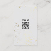 ベーキング器具QRコードグレー金ゴールドベーカリー 名刺 (裏面)