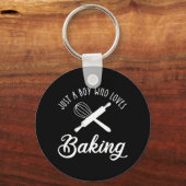 ベーキング好きの少年 キーホルダー (裏面)