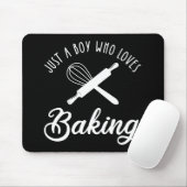 ベーキング好きの少年 マウスパッド (マウス)