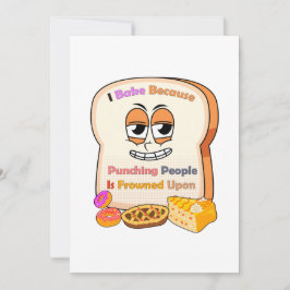 ベーキング好きの贈り物：人を殴るので私は焼く 招待状