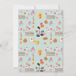 ベーキング好きの贈り物：人を殴るので私は焼く 招待状