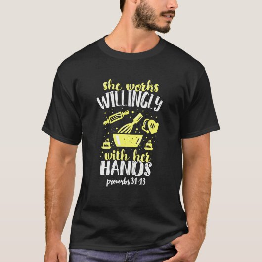 ベーキング好く働く Tシャツ (正面)