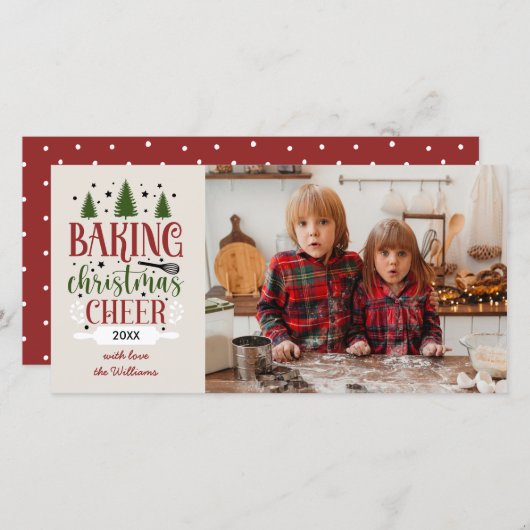 ベーキング応援独身の写真 シーズンカード (正面/裏面)