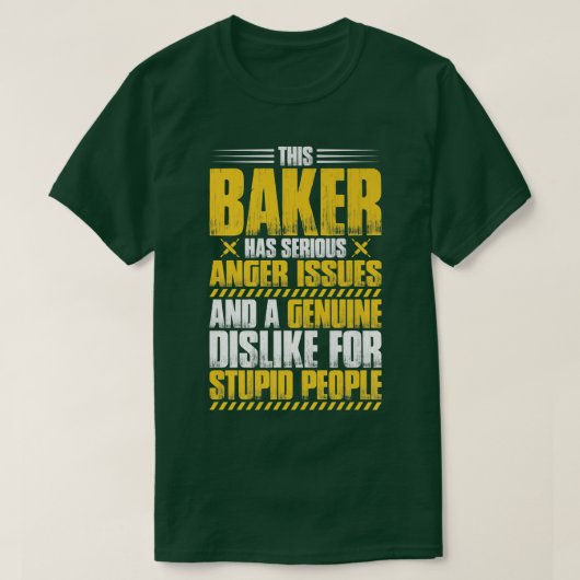 ベーキング怒りの問題ベーカリーベイカー Tシャツ (デザイン正面)