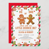 ベーキング性別表示招待状 シーズンカード (正面/裏面)