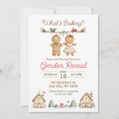 ベーキング性別表示招待状 招待状 (正面)