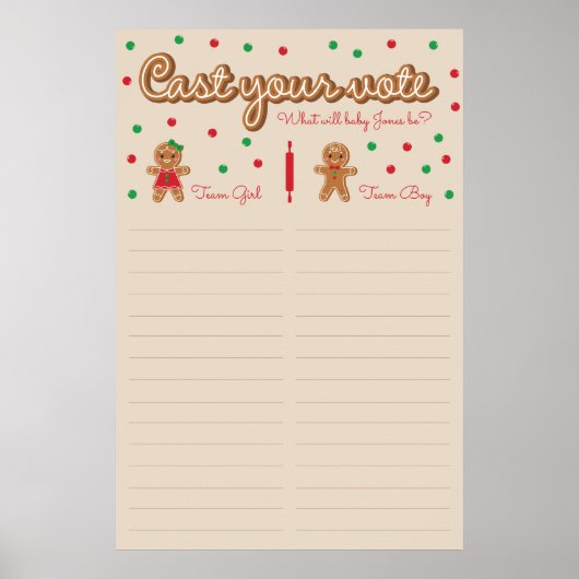 ベーキング性表明投票ポスター ポスター (正面)