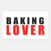 ベーキング愛好家 長方形シール (正面)