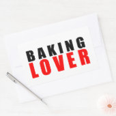 ベーキング愛好家 長方形シール (封筒)