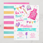 ベーキング招待状 招待状 (正面/裏面)