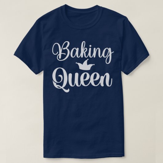 ベーキング料理クイーンママ Tシャツ (デザイン正面)