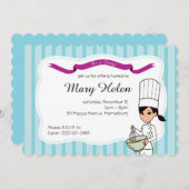 ベーキング料理パーソナライズされた招待状 招待状 (正面/裏面)