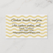 ベーキング料理妖精ウィスクデザート名刺 名刺 (裏面)