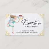ベーキング料理妖精ウィスクデザート名刺 名刺 (正面)