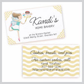 ベーキング料理妖精ウィスクデザート名刺 名刺