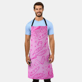 ベーキング料理用具とフードベーカーモダンー エプロン (着用した状態)