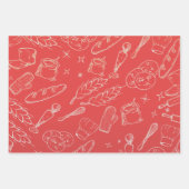 ベーキング料理用具及びフードウモダンェンカン ラッピングペーパーシート (正面2)