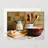 ベーキング準備完了 ポストカード (正面/裏面)