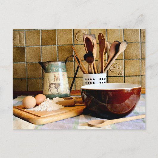 ベーキング準備完了 ポストカード (正面)