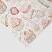 ベーキング甘いデザート柄 薄葉紙 (詳細)