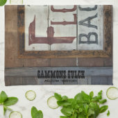 ベーキング粉の販売ヴィンテージのサイン – 10セント粉 キッチンタオル (折り畳み)